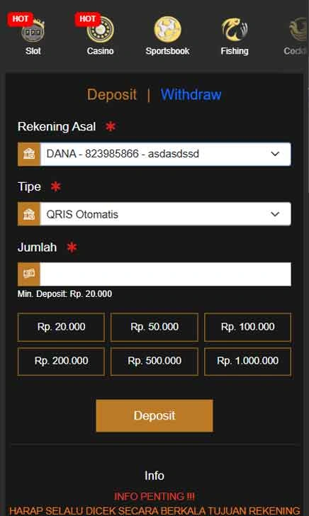 deposit Sidaktoto